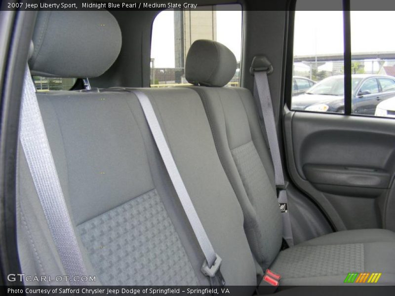 Midnight Blue Pearl / Medium Slate Gray 2007 Jeep Liberty Sport