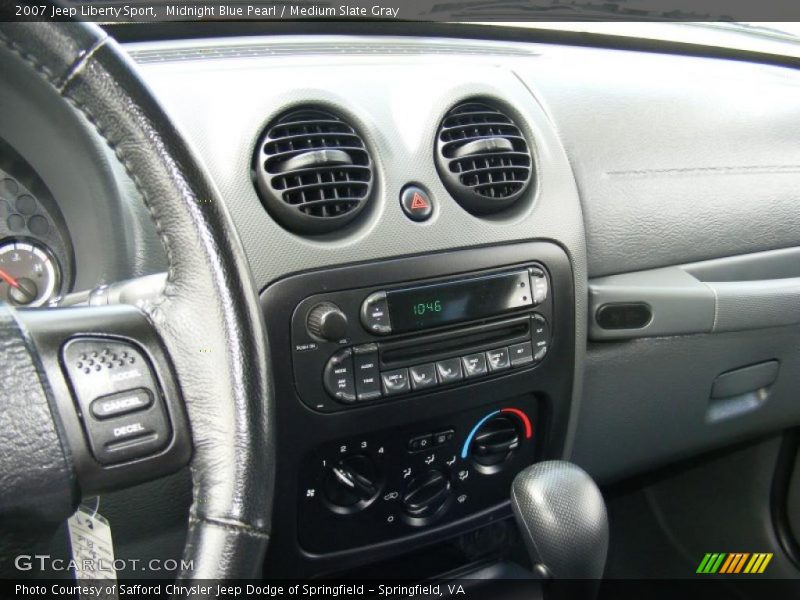 Midnight Blue Pearl / Medium Slate Gray 2007 Jeep Liberty Sport
