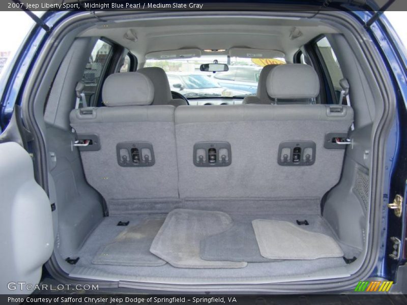 Midnight Blue Pearl / Medium Slate Gray 2007 Jeep Liberty Sport