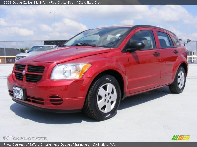 Inferno Red Crystal Pearl / Dark Slate Gray 2008 Dodge Caliber SE