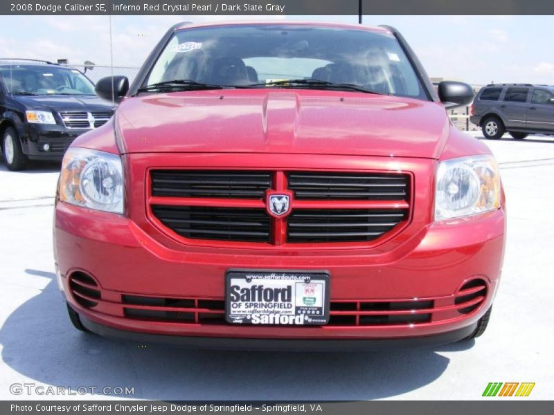 Inferno Red Crystal Pearl / Dark Slate Gray 2008 Dodge Caliber SE
