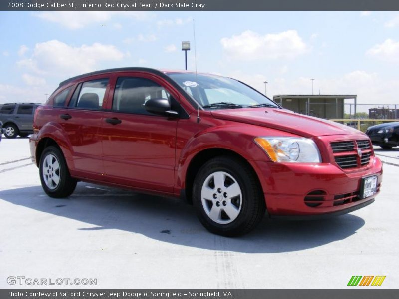 Inferno Red Crystal Pearl / Dark Slate Gray 2008 Dodge Caliber SE