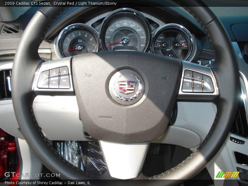 Crystal Red / Light Titanium/Ebony 2009 Cadillac CTS Sedan
