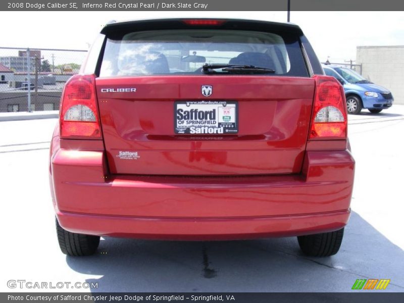 Inferno Red Crystal Pearl / Dark Slate Gray 2008 Dodge Caliber SE