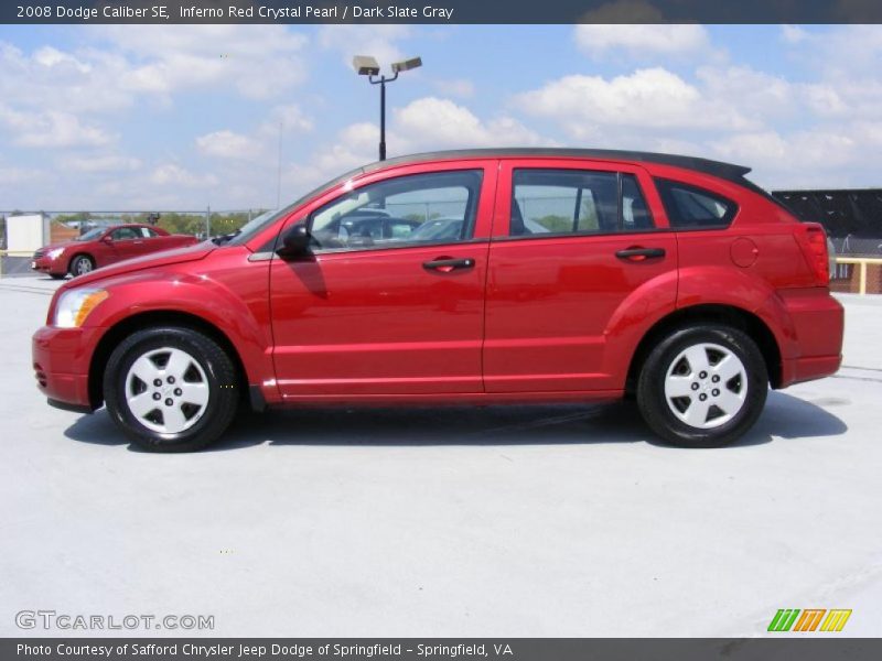 Inferno Red Crystal Pearl / Dark Slate Gray 2008 Dodge Caliber SE