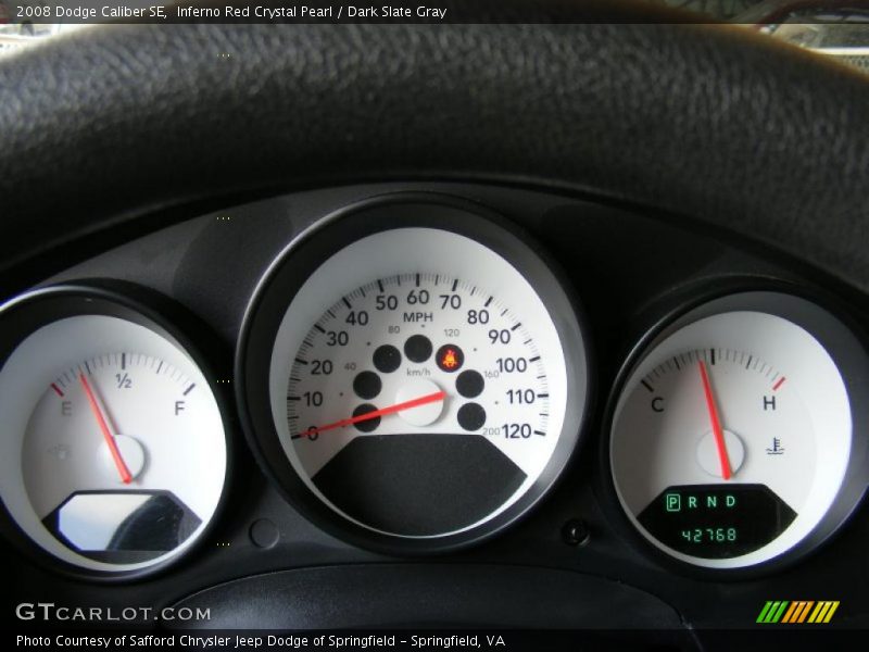 Inferno Red Crystal Pearl / Dark Slate Gray 2008 Dodge Caliber SE