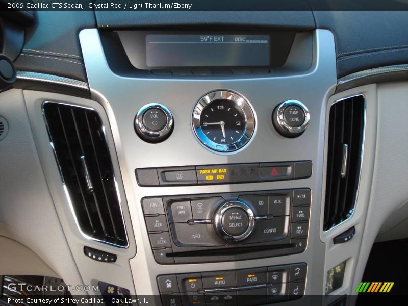 Crystal Red / Light Titanium/Ebony 2009 Cadillac CTS Sedan