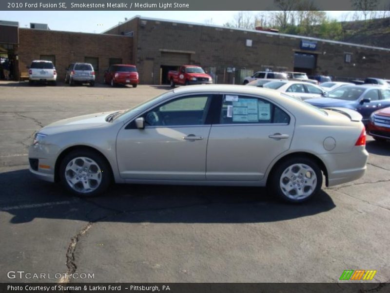 Smokestone Metallic / Medium Light Stone 2010 Ford Fusion SE