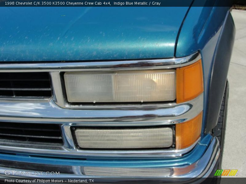 Indigo Blue Metallic / Gray 1998 Chevrolet C/K 3500 K3500 Cheyenne Crew Cab 4x4