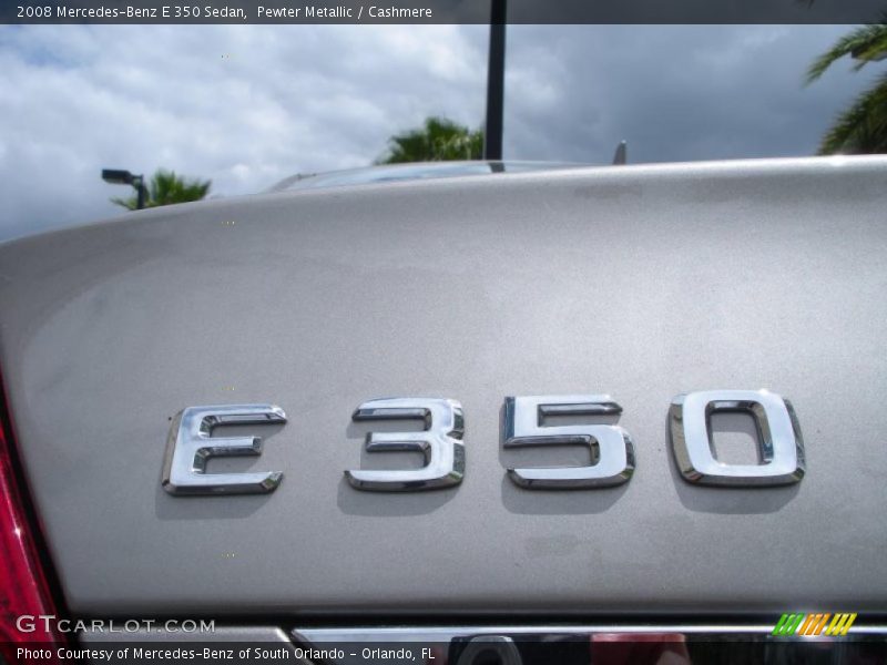 Pewter Metallic / Cashmere 2008 Mercedes-Benz E 350 Sedan