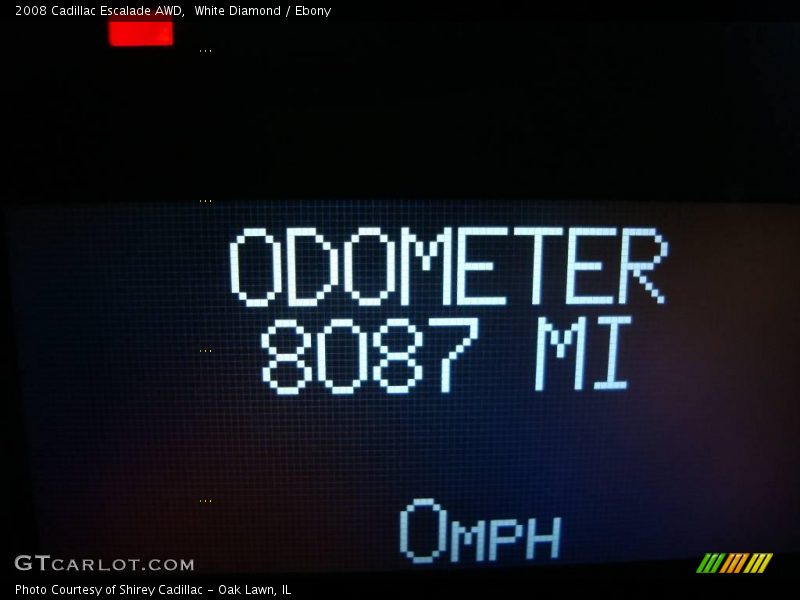 White Diamond / Ebony 2008 Cadillac Escalade AWD