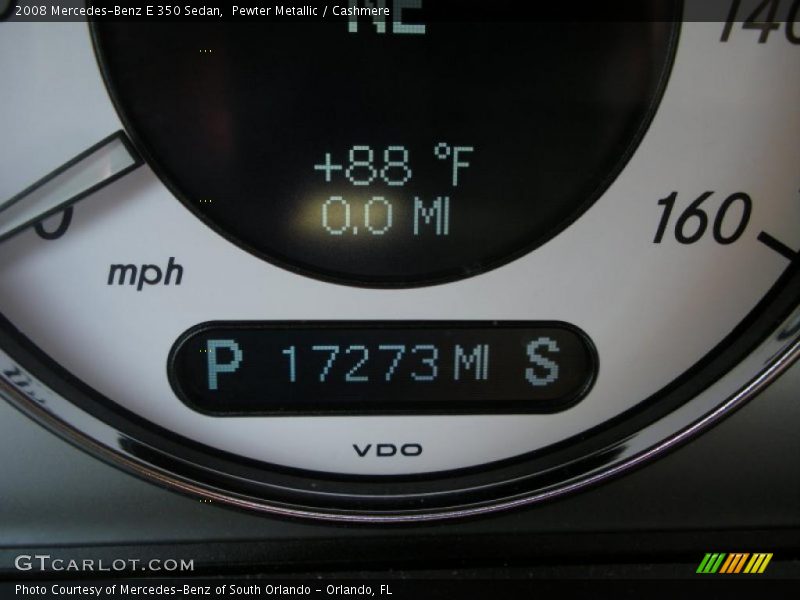 Pewter Metallic / Cashmere 2008 Mercedes-Benz E 350 Sedan