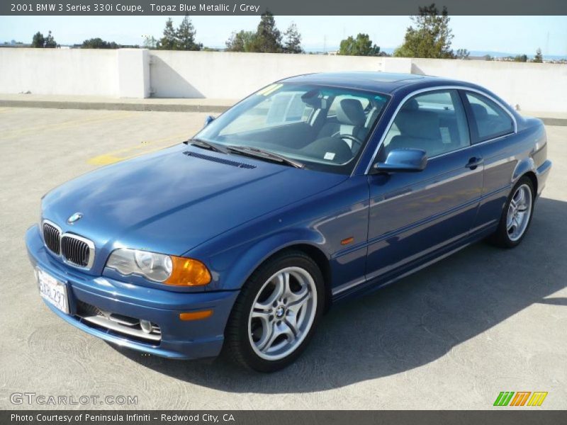 Topaz Blue Metallic / Grey 2001 BMW 3 Series 330i Coupe