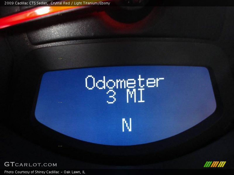 Crystal Red / Light Titanium/Ebony 2009 Cadillac CTS Sedan