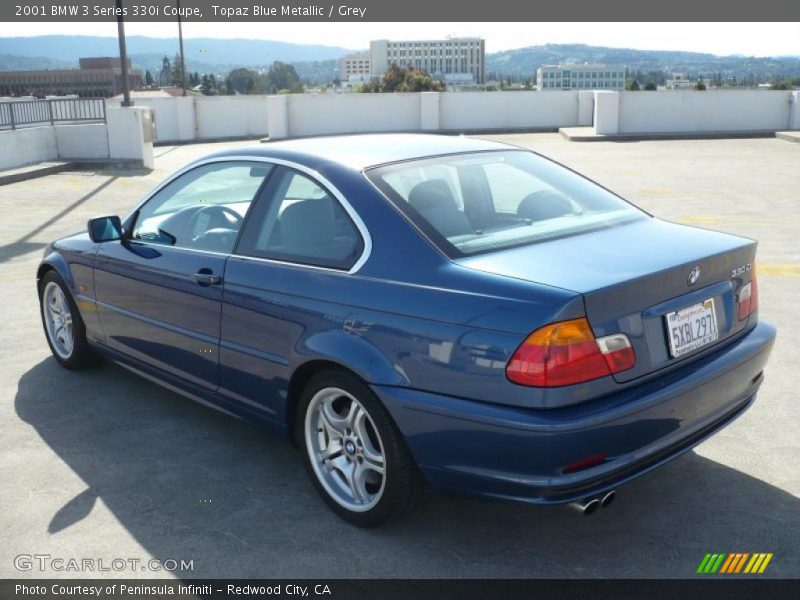 Topaz Blue Metallic / Grey 2001 BMW 3 Series 330i Coupe
