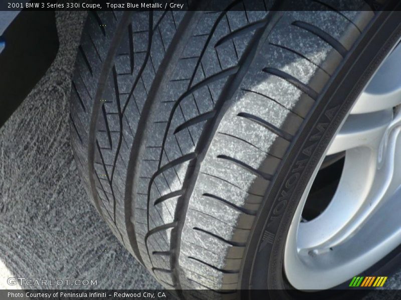 Topaz Blue Metallic / Grey 2001 BMW 3 Series 330i Coupe