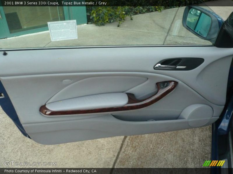 Topaz Blue Metallic / Grey 2001 BMW 3 Series 330i Coupe