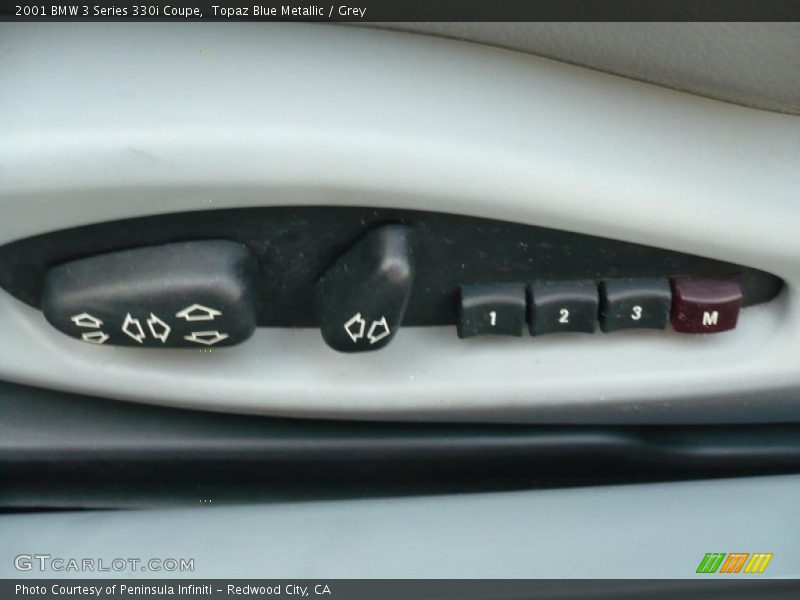 Topaz Blue Metallic / Grey 2001 BMW 3 Series 330i Coupe