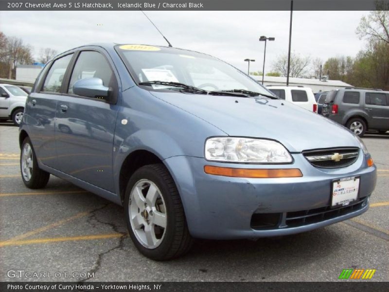 Icelandic Blue / Charcoal Black 2007 Chevrolet Aveo 5 LS Hatchback