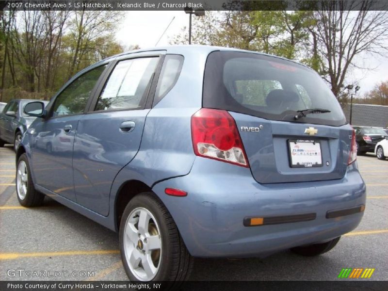 Icelandic Blue / Charcoal Black 2007 Chevrolet Aveo 5 LS Hatchback