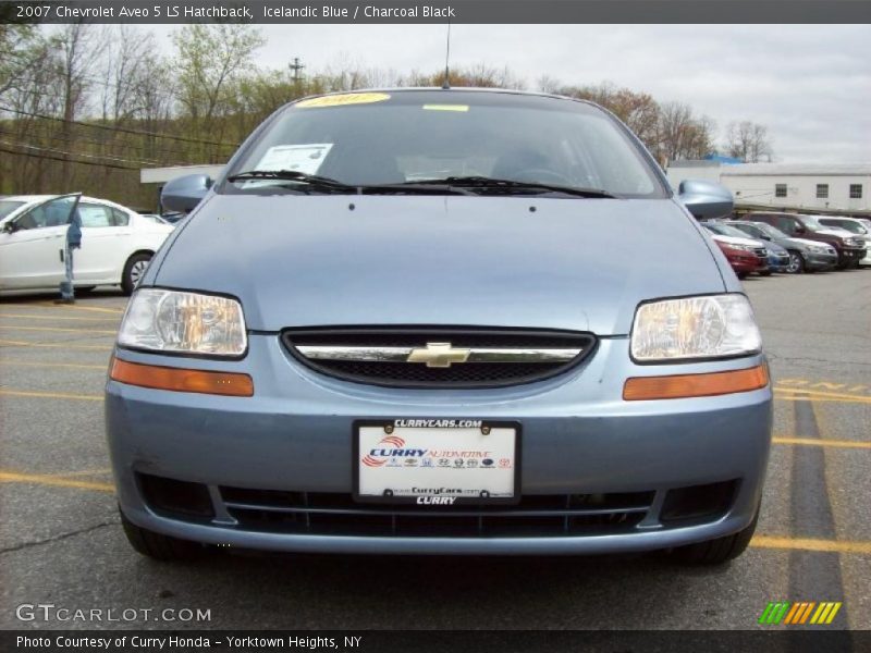 Icelandic Blue / Charcoal Black 2007 Chevrolet Aveo 5 LS Hatchback