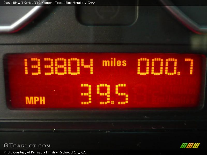 Topaz Blue Metallic / Grey 2001 BMW 3 Series 330i Coupe