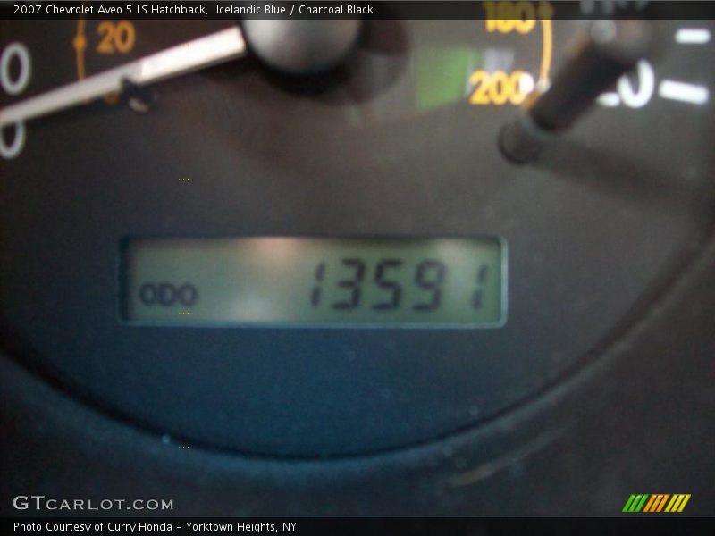 Icelandic Blue / Charcoal Black 2007 Chevrolet Aveo 5 LS Hatchback