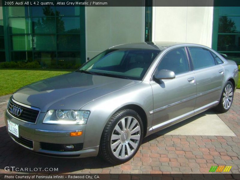 Atlas Grey Metallic / Platinum 2005 Audi A8 L 4.2 quattro