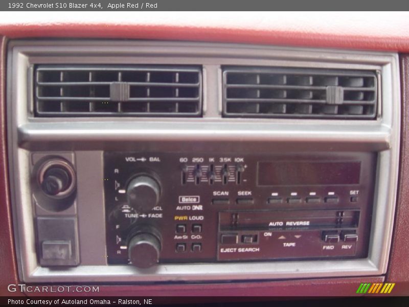 Apple Red / Red 1992 Chevrolet S10 Blazer 4x4