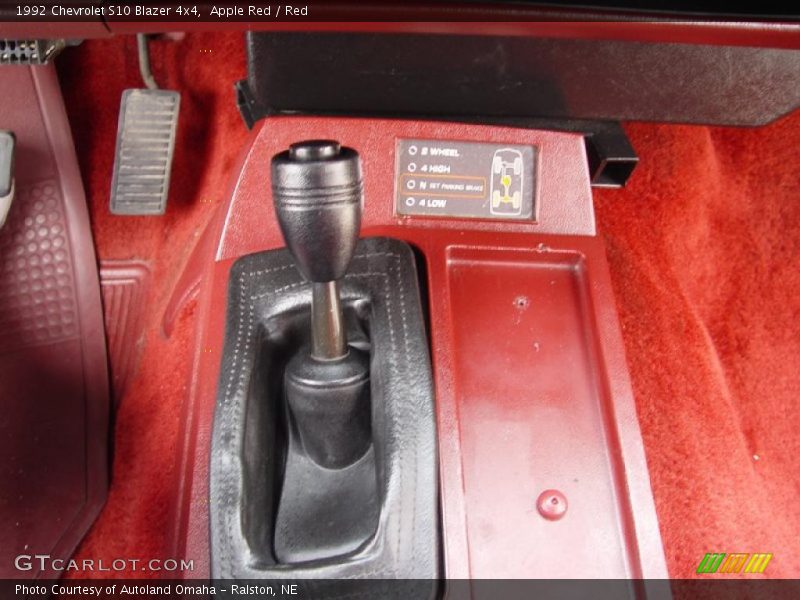 Apple Red / Red 1992 Chevrolet S10 Blazer 4x4