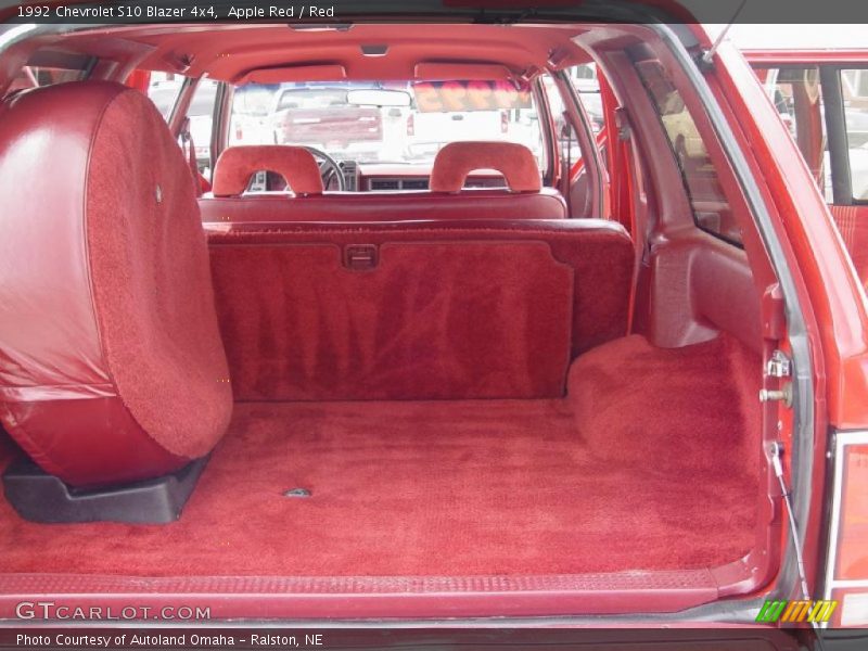 Apple Red / Red 1992 Chevrolet S10 Blazer 4x4
