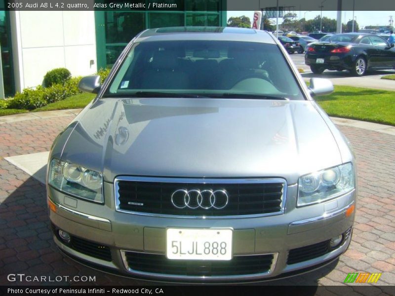 Atlas Grey Metallic / Platinum 2005 Audi A8 L 4.2 quattro