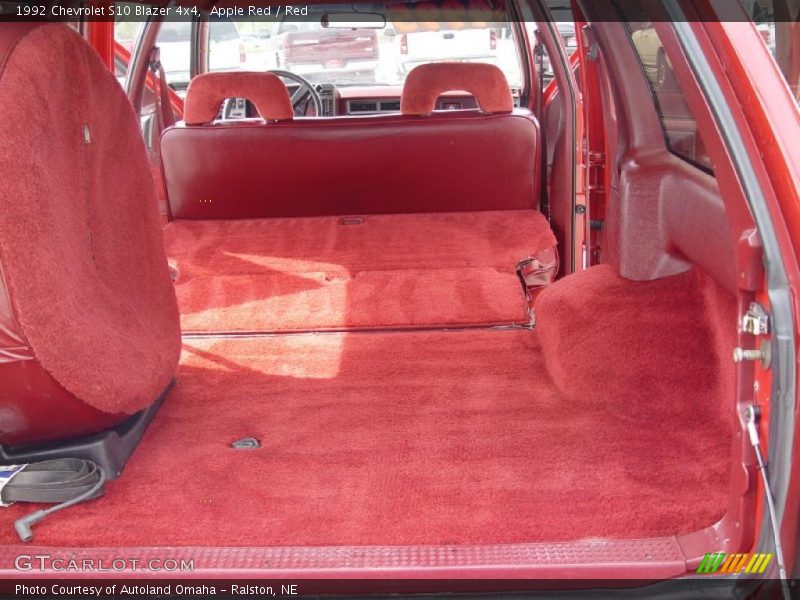 Apple Red / Red 1992 Chevrolet S10 Blazer 4x4