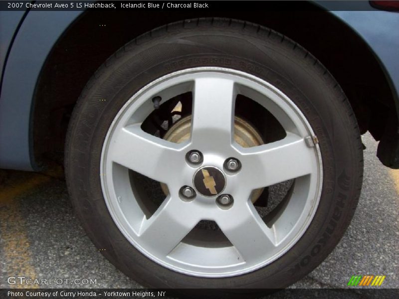 Icelandic Blue / Charcoal Black 2007 Chevrolet Aveo 5 LS Hatchback