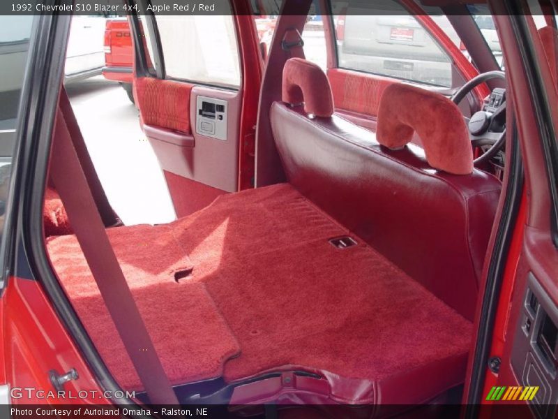 Apple Red / Red 1992 Chevrolet S10 Blazer 4x4