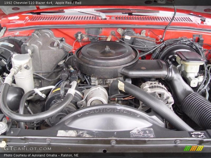Apple Red / Red 1992 Chevrolet S10 Blazer 4x4