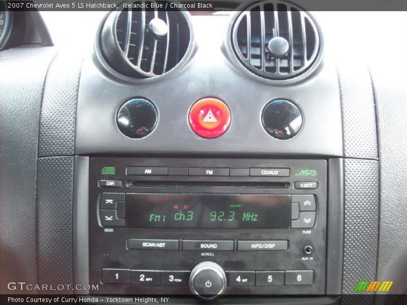 Icelandic Blue / Charcoal Black 2007 Chevrolet Aveo 5 LS Hatchback