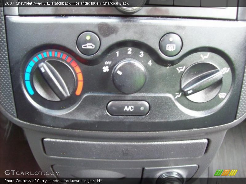 Icelandic Blue / Charcoal Black 2007 Chevrolet Aveo 5 LS Hatchback