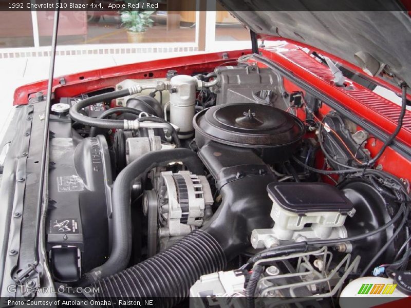Apple Red / Red 1992 Chevrolet S10 Blazer 4x4