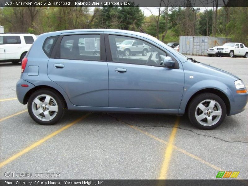 Icelandic Blue / Charcoal Black 2007 Chevrolet Aveo 5 LS Hatchback