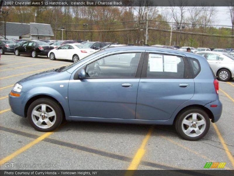 Icelandic Blue / Charcoal Black 2007 Chevrolet Aveo 5 LS Hatchback
