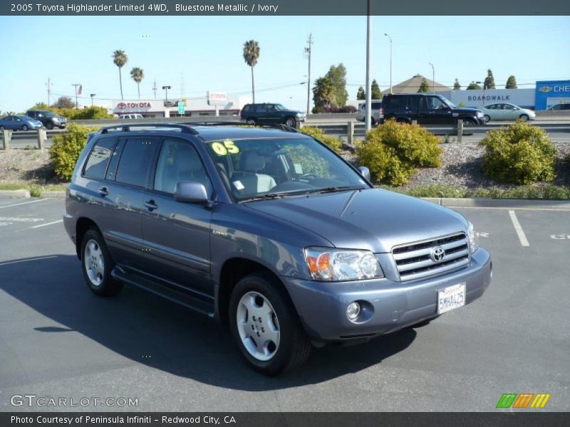 Bluestone Metallic / Ivory 2005 Toyota Highlander Limited 4WD
