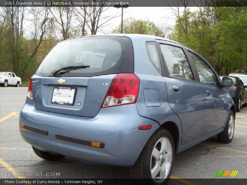 Icelandic Blue / Charcoal Black 2007 Chevrolet Aveo 5 LS Hatchback