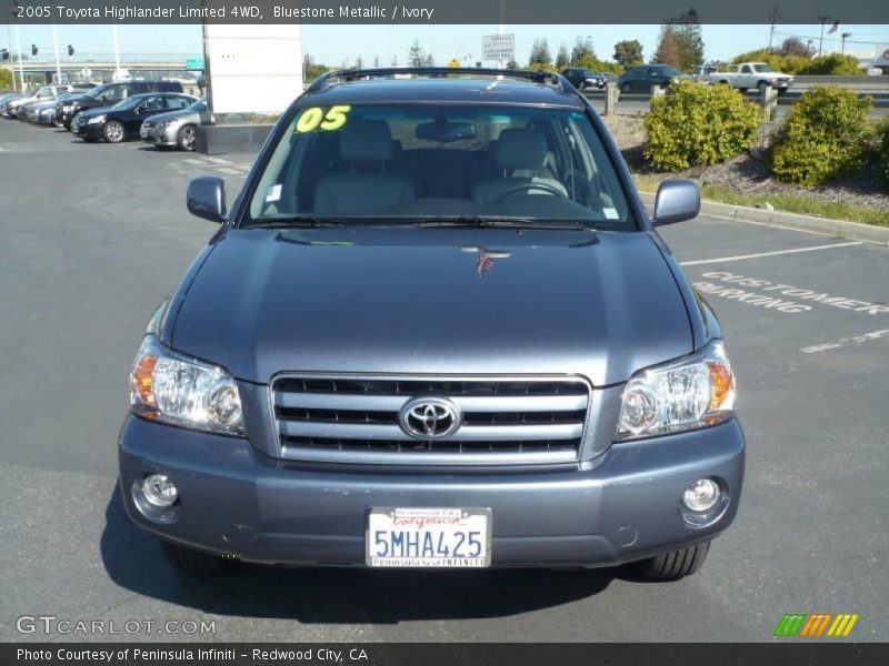 Bluestone Metallic / Ivory 2005 Toyota Highlander Limited 4WD