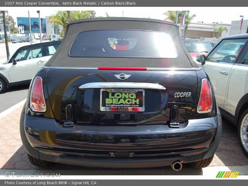 Astro Black Metallic / Carbon Black/Black 2007 Mini Cooper Convertible