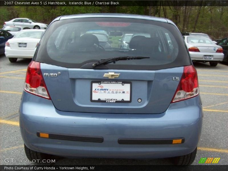 Icelandic Blue / Charcoal Black 2007 Chevrolet Aveo 5 LS Hatchback