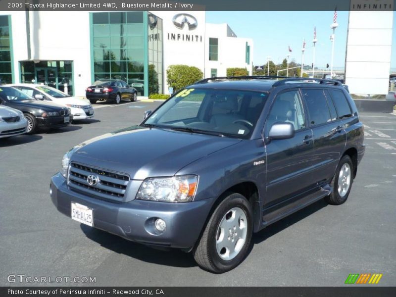 Bluestone Metallic / Ivory 2005 Toyota Highlander Limited 4WD