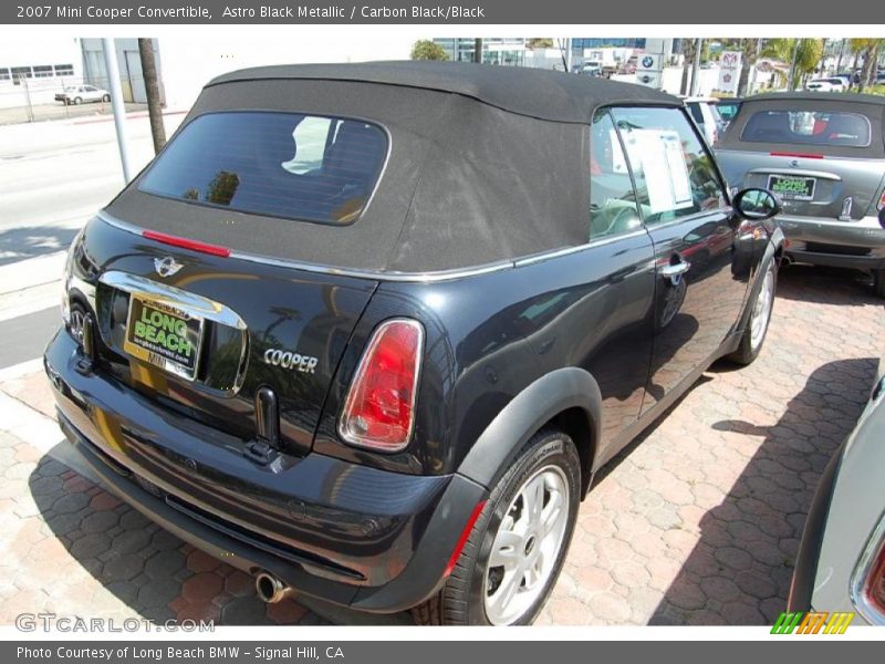 Astro Black Metallic / Carbon Black/Black 2007 Mini Cooper Convertible