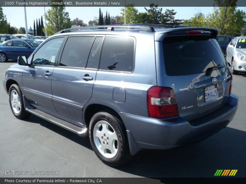Bluestone Metallic / Ivory 2005 Toyota Highlander Limited 4WD