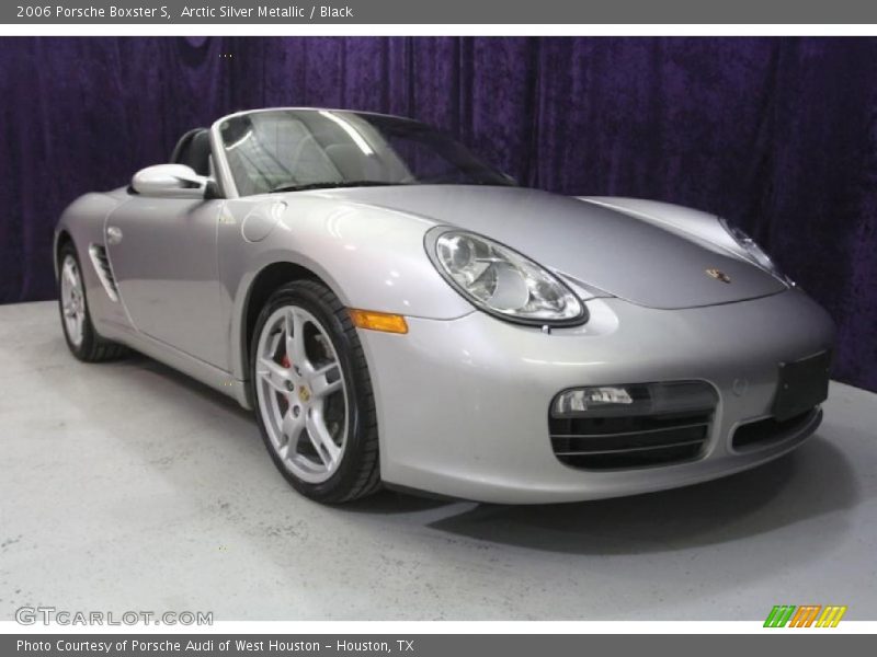 Arctic Silver Metallic / Black 2006 Porsche Boxster S